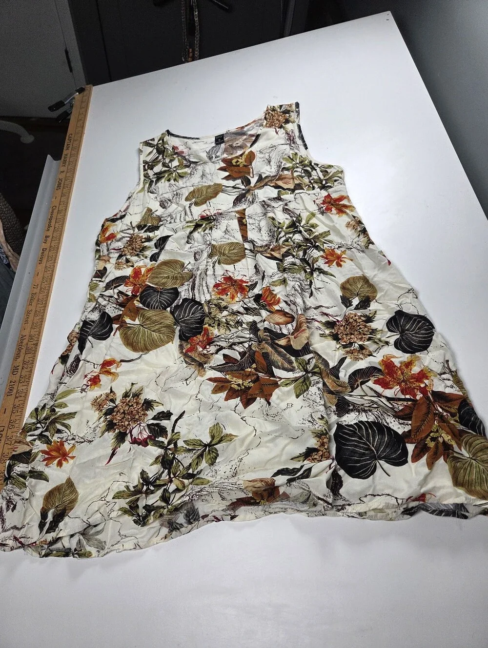 Emery Rose floral print sleeveless dress, size XL